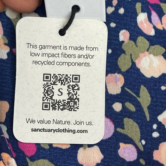 Sanctuary Floral Johanna Wrap Dress Navy Women's Size S NWT - Picture 6 of 11